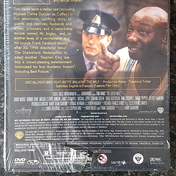 Factory Sealed "The Green Mile" DVD - Picture 4 of 8